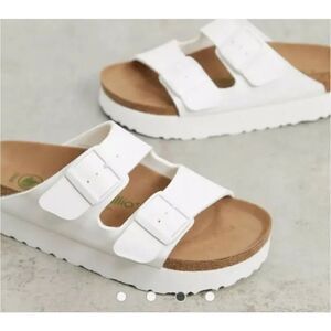 NWT BIRKENSTOCK Papillio Arizona Womens Platform Sandals size 8